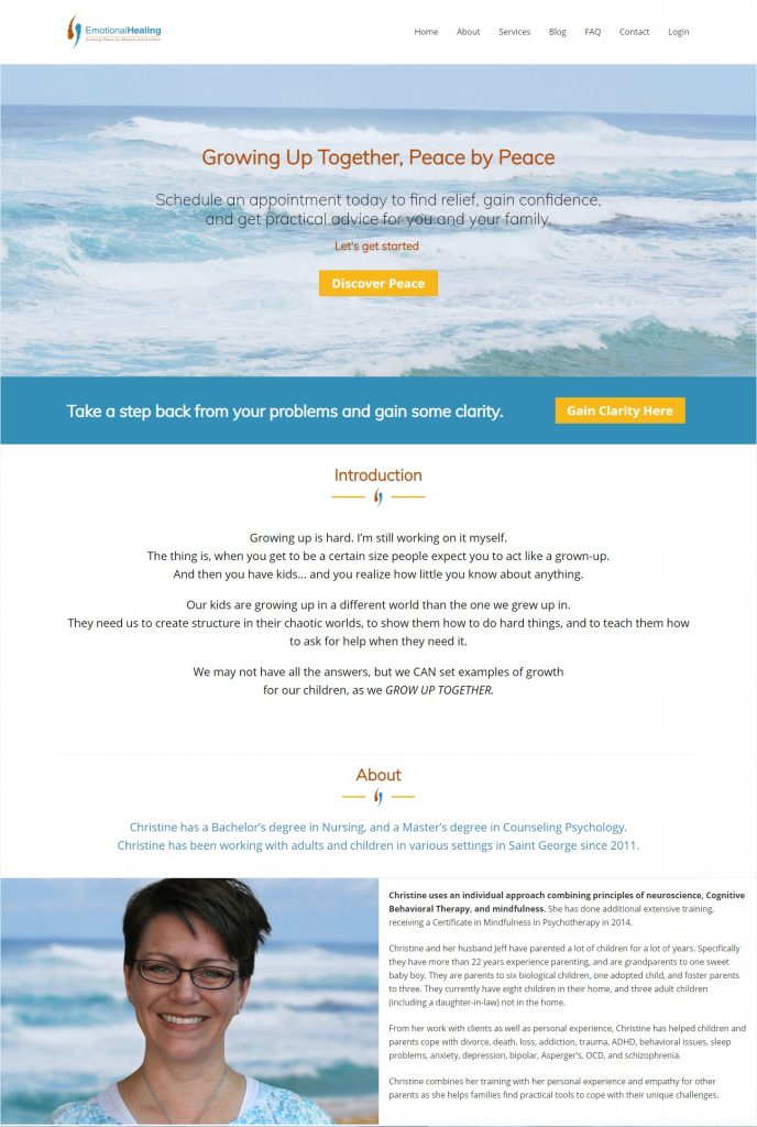 Custom Beaver Builder Theme for Christina Erickson-Emotional Healing Today